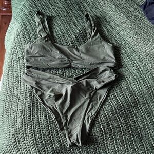 Olive Green Bikini Set
